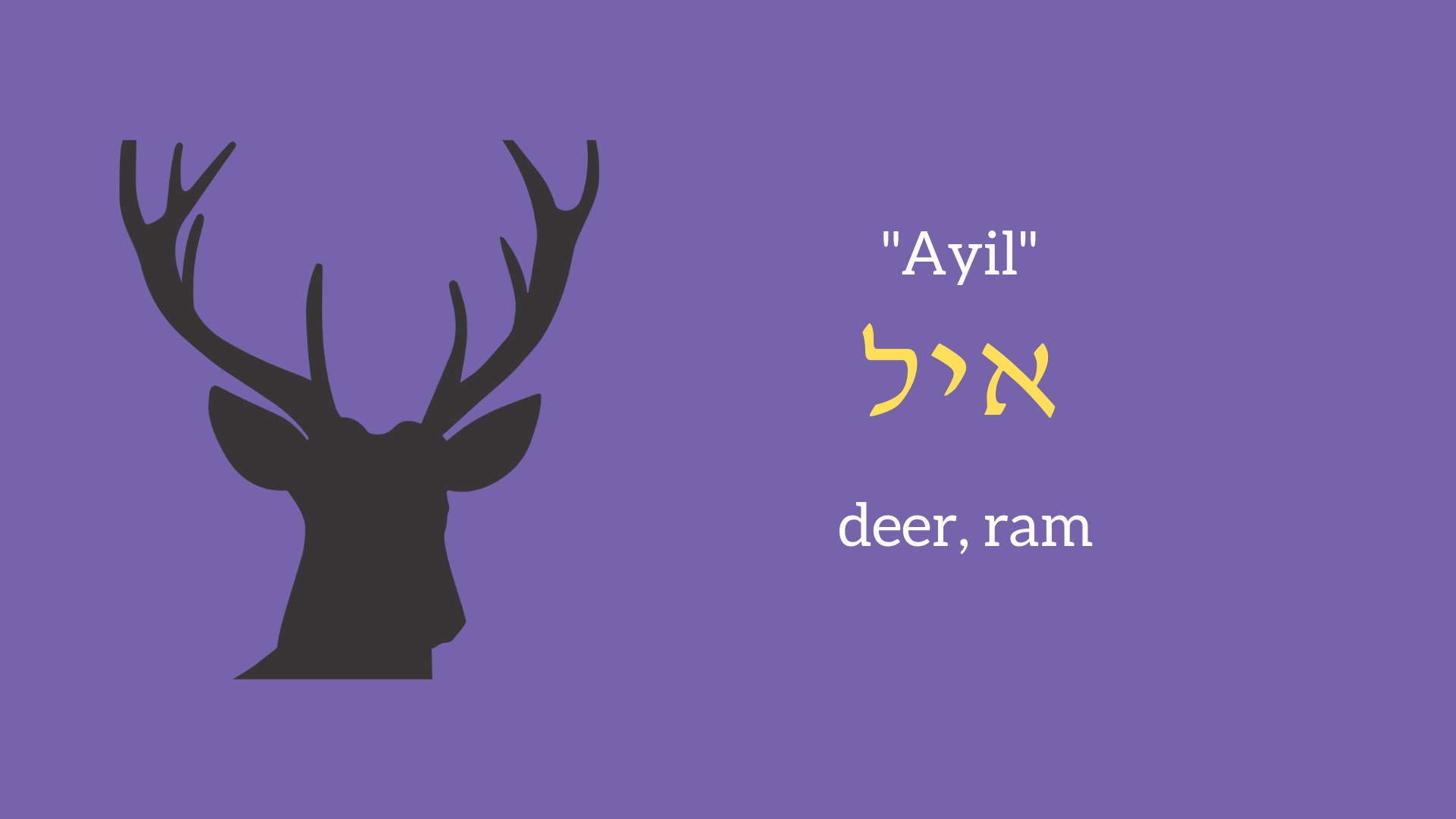 The Deer/Ram As A Metaphor - Bible Stories As Blueprints Of The Soul